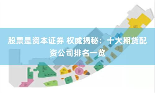 股票是资本证券 权威揭秘：十大期货配资公司排名一览