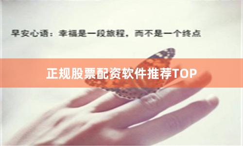 正规股票配资软件推荐TOP